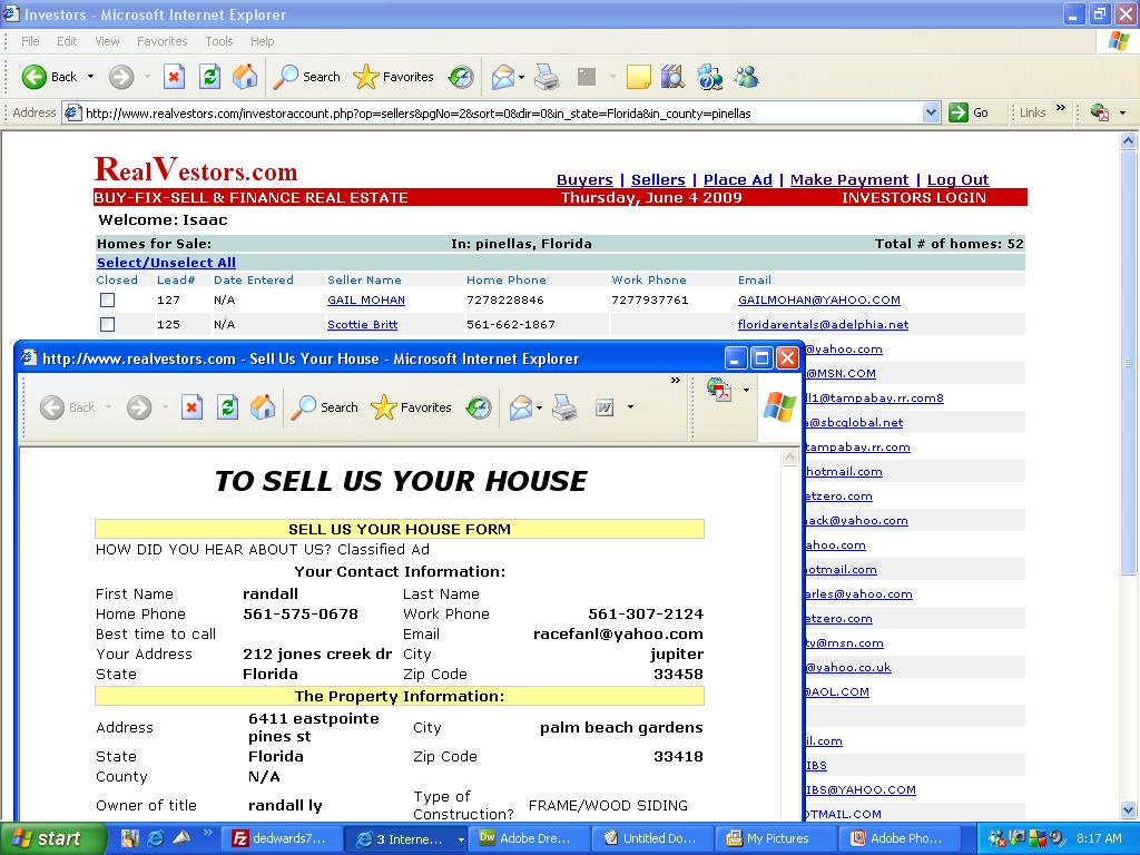 Motivated House Sellers List